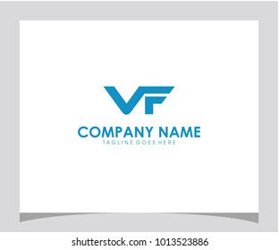VF initial letter icon logo design vector eps 10