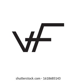 VF initial letter logo template vector icon design