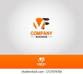 VF Initial Logo Design Template