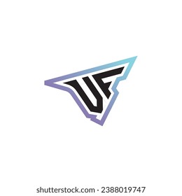 VF letter combination cool logo esport or gaming initial logo as a inspirational concept design