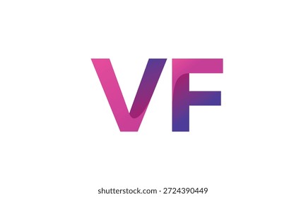 VF Letter Gradient Monogram Logo for Modern Business Branding