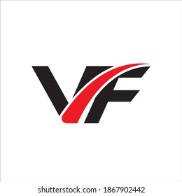 VF LETTER VECTOR LOGO DESIGN