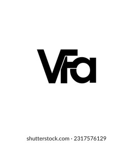 vfa initial letter monogram logo design