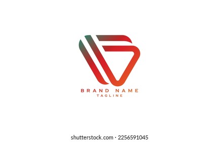 VFB, FB, BF, Abstract initial monogram letter alphabet logo design