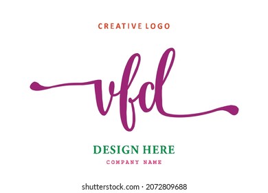 VFD lettering logo is simple, easy to understand and authoritative