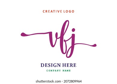VFJ lettering logo is simple, easy to understand and authoritative