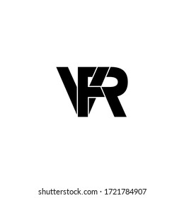 vfr letter original monogram logo design
