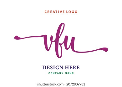 VFU lettering logo is simple, easy to understand and authoritative