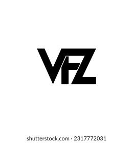 vfz initial letter monogram logo design