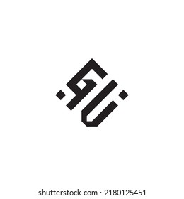 Logotipo de concepto geométrico abstracto VG en diseño profesional de alta calidad que será mejor para el estilo de la calle