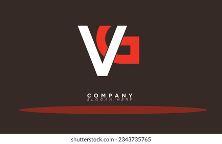 Letras de alfabeto de VG Iniciales Logo de Monograma GV, V y G
