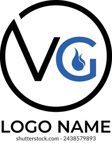 VG Kreis- und Gas-Logo-Design