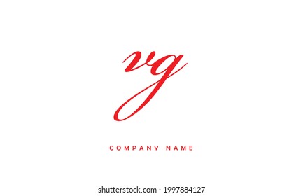 VG, GV Alphabets Letters Logo Monogram
