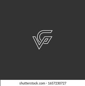 Logo-Designs für VG- oder GV-Buchstaben