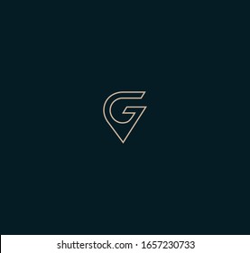 VG or GV letter logo designs
