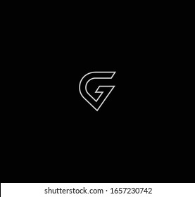 VG or GV letter logo designs