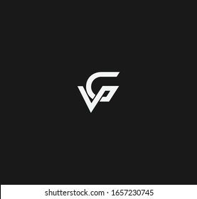 VG or GV letter logo designs