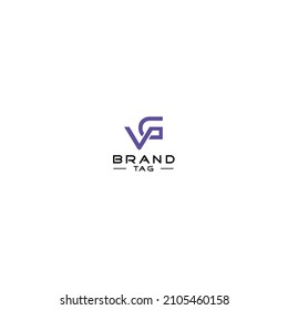 VG or GV letter logo designs. Purple color font Logo Illustration VG