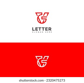 VG, GV letter modern branding logo