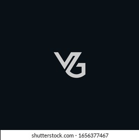 Logo de VG o GV y diseños de iconos