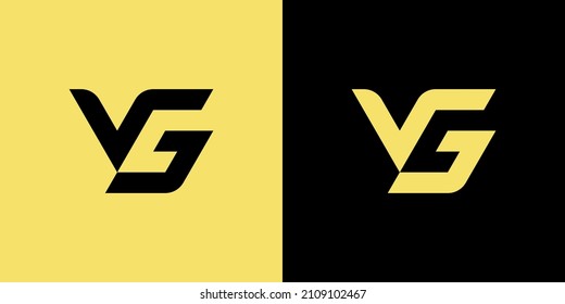 VG GV logo. the letter V and G perfectly combined into a new, modern and original Logo