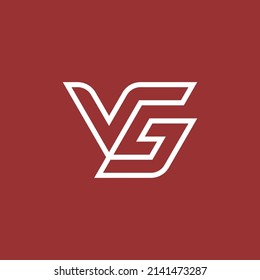 VG GV logo. the letter V and G perfectly combined into a new, modern and original Logo
