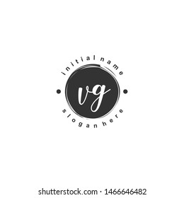 VG Initial beauty monogram logo vector