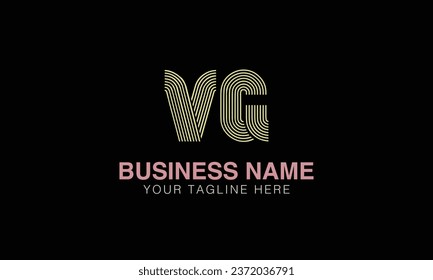 VG initial logo | initial based abstract modern minimal creative logo, vector template image. luxury logotype , real estate homie . typography . initials 