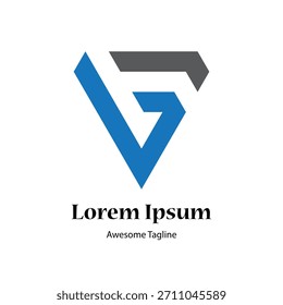 VG letra inicial criativo logotipo ícone