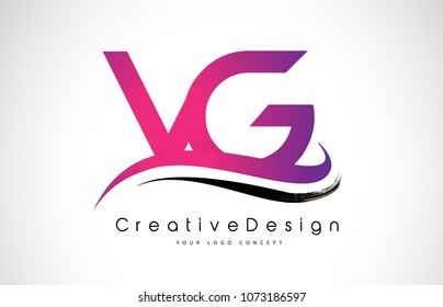 VG V G Letter Logo Design in Black Colors. Creative Modern Letters Vector Icon Logo Illustration.