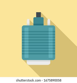 Vga adapter icon. Flat illustration of vga adapter vector icon for web design