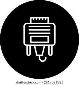 Vga Cable Art vector Icon Design Illustration