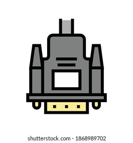 vga cable color icon vector. vga cable sign. isolated symbol illustration