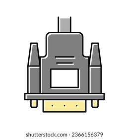 vga cable color icon vector. vga cable sign. isolated symbol illustration