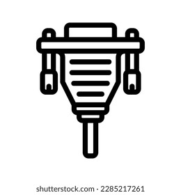 Vga cable icon. sign for mobile concept and web design. vector illustration