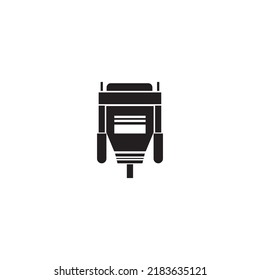 VGA cable icon. vector illustration symbol design.