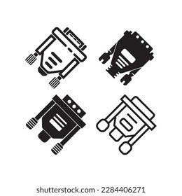 VGA cable icon. vector illustration symbol design.