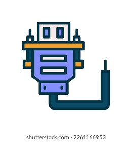 vga cable icon for your website, mobile, presentation, and logo design.
