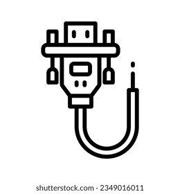 vga cable icon for your website, mobile, presentation, and logo design.