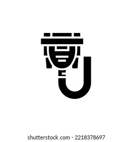 vga cable vector icon. computer component icon solid style. perfect use for logo, presentation, website, and more. simple modern icon design glyph style