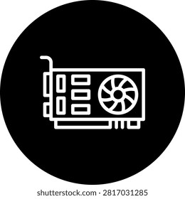 Vga Card Art vector Icon Design Illustration