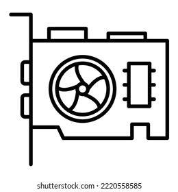 Vga Card icon vector image. Can also be used for web apps, mobile apps and print media.