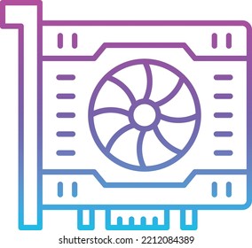 VGA Card Vektorsymbol. Kann für Druck-, Mobil- und Web-Anwendungen verwendet werden.