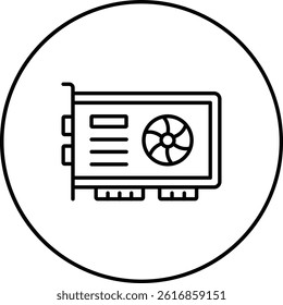 Vga Card vector icon. Can be used for printing, mobile and web applications.