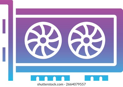 Icono de Vector de tarjeta Vga. Se puede utilizar para aplicaciones de impresión, móviles y de Web.