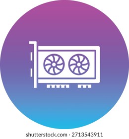 Icono de Vector de tarjeta Vga. Se puede utilizar para aplicaciones de impresión, móviles y de Web.