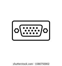 VGA icon. Line design template