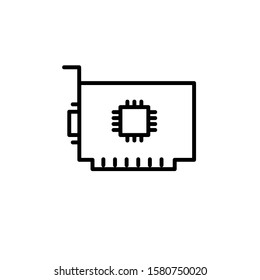 VGA icon. Line design template