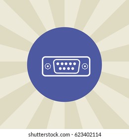 VGA icon. sign design. gradient background
