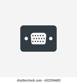 VGA icon. sign design. gray gradient background